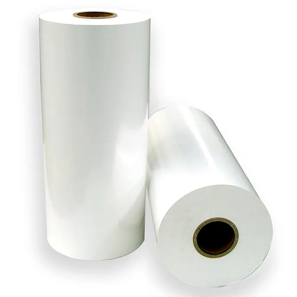 Two rolls of CouldFilm's white pearlescent BOPP Pearlized Film