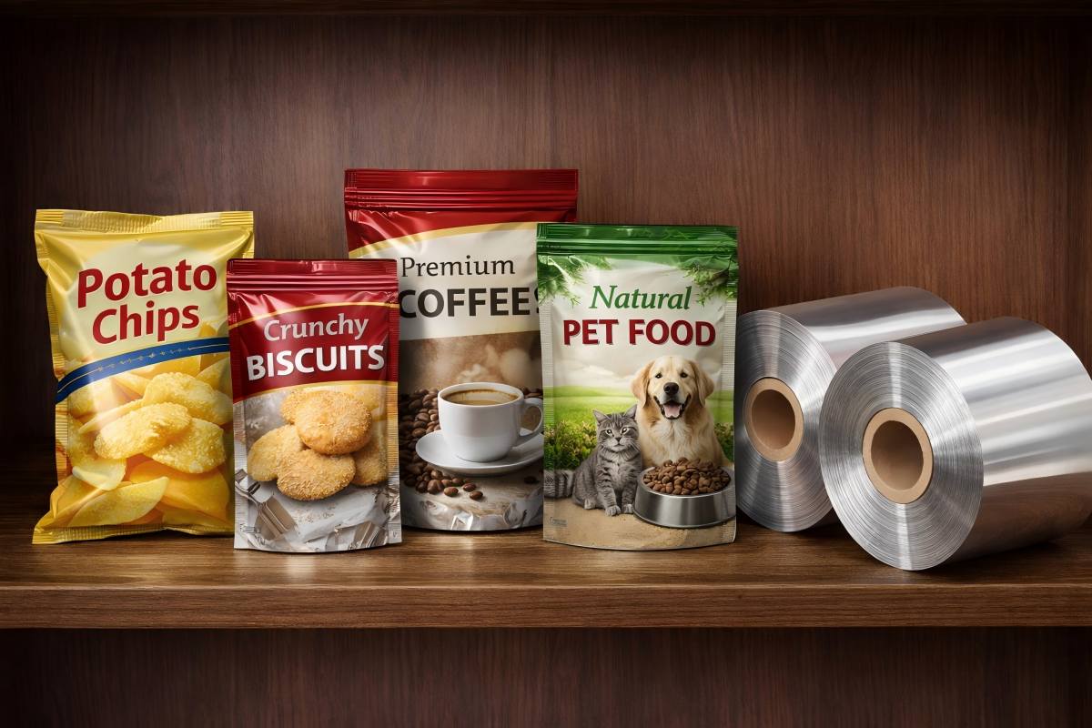 CloudFilm Metallized BOPP And PET Films For Snack Coffee And Pet Food Packaging