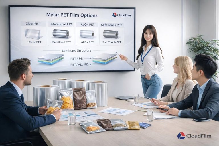 CloudFilm Technical And Sales Team Advising Customers On Mylar PET Film Projects