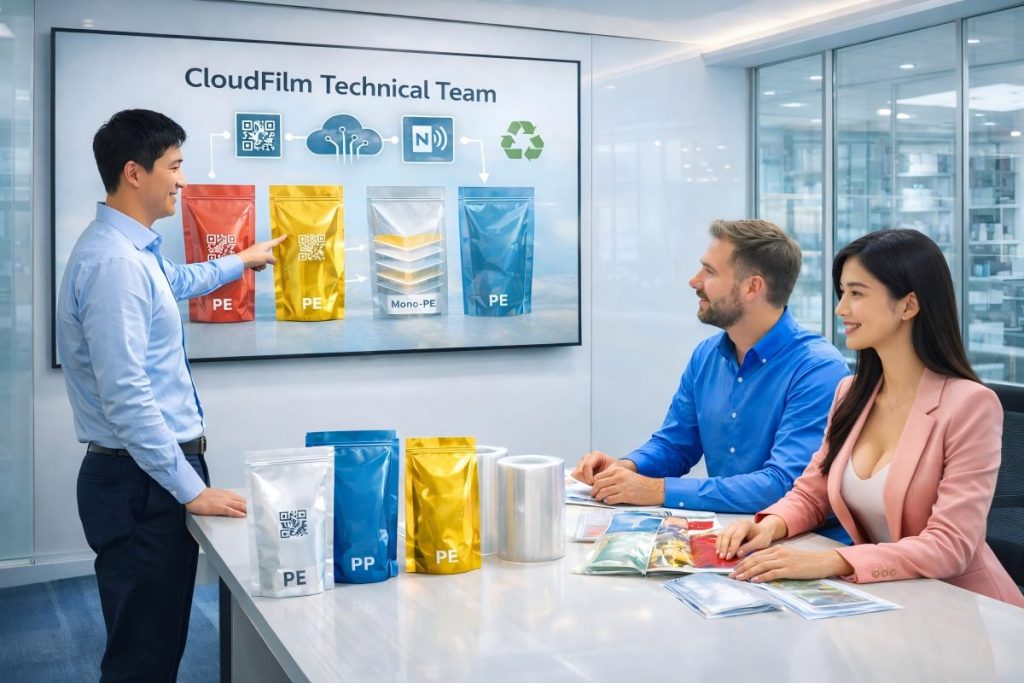 CloudFilm Technical Team Advising On Smart Flexible Packaging Projects