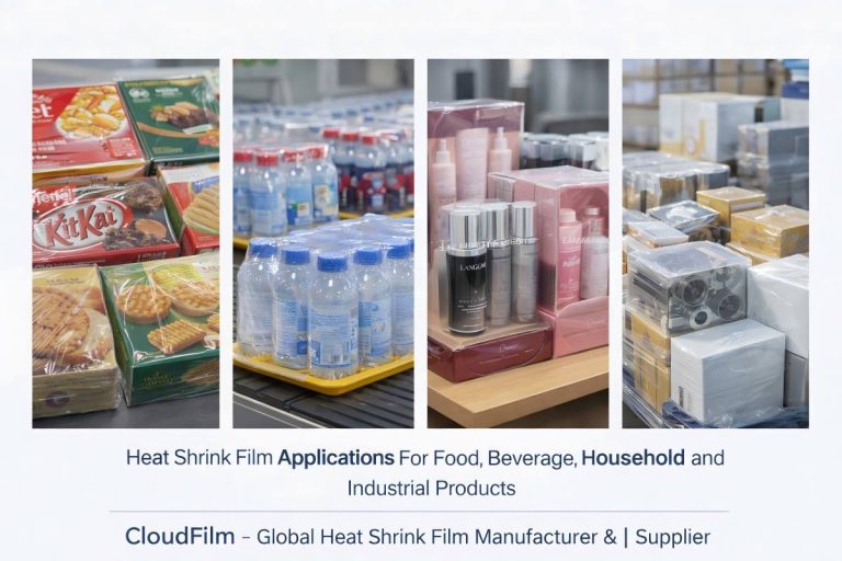 Heat Shrink Film Applications For Food Beverage Household And Industrial Products