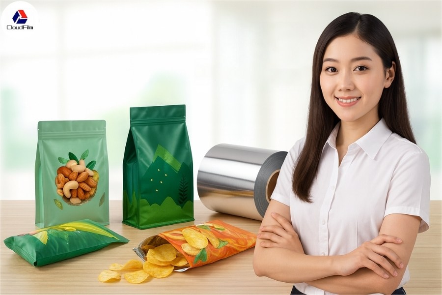 CloudFilm metallized CPP snack and tea packaging