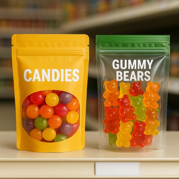 Gummy And Jelly Stand-Up Pouch With Clear Window