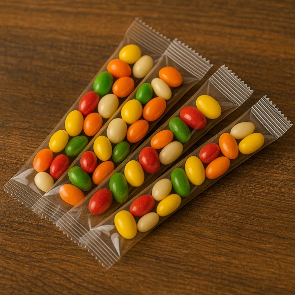 Mini Single-Serve Candy Stick Sachets Display