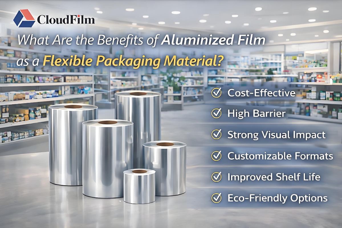 CloudFilm Aluminized Film Rolls Highlight Key Flexible Packaging Benefits