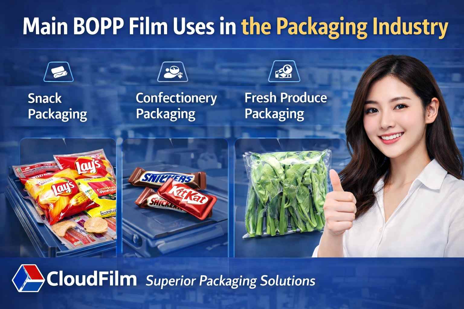 Cloudfilm BOPP Film Solutions For Snack And Fresh Produce Packaging