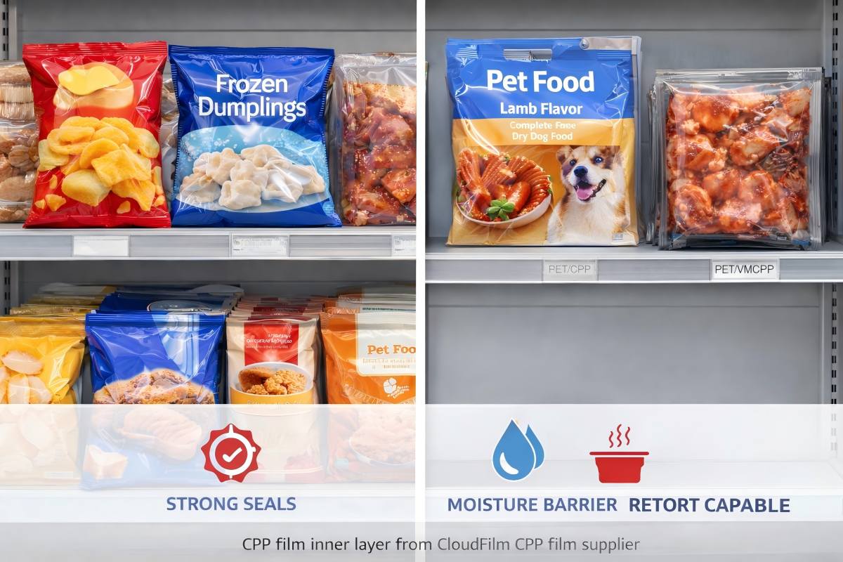 CPP Film For Snack, Bakery, Meat And Frozen Food Packaging