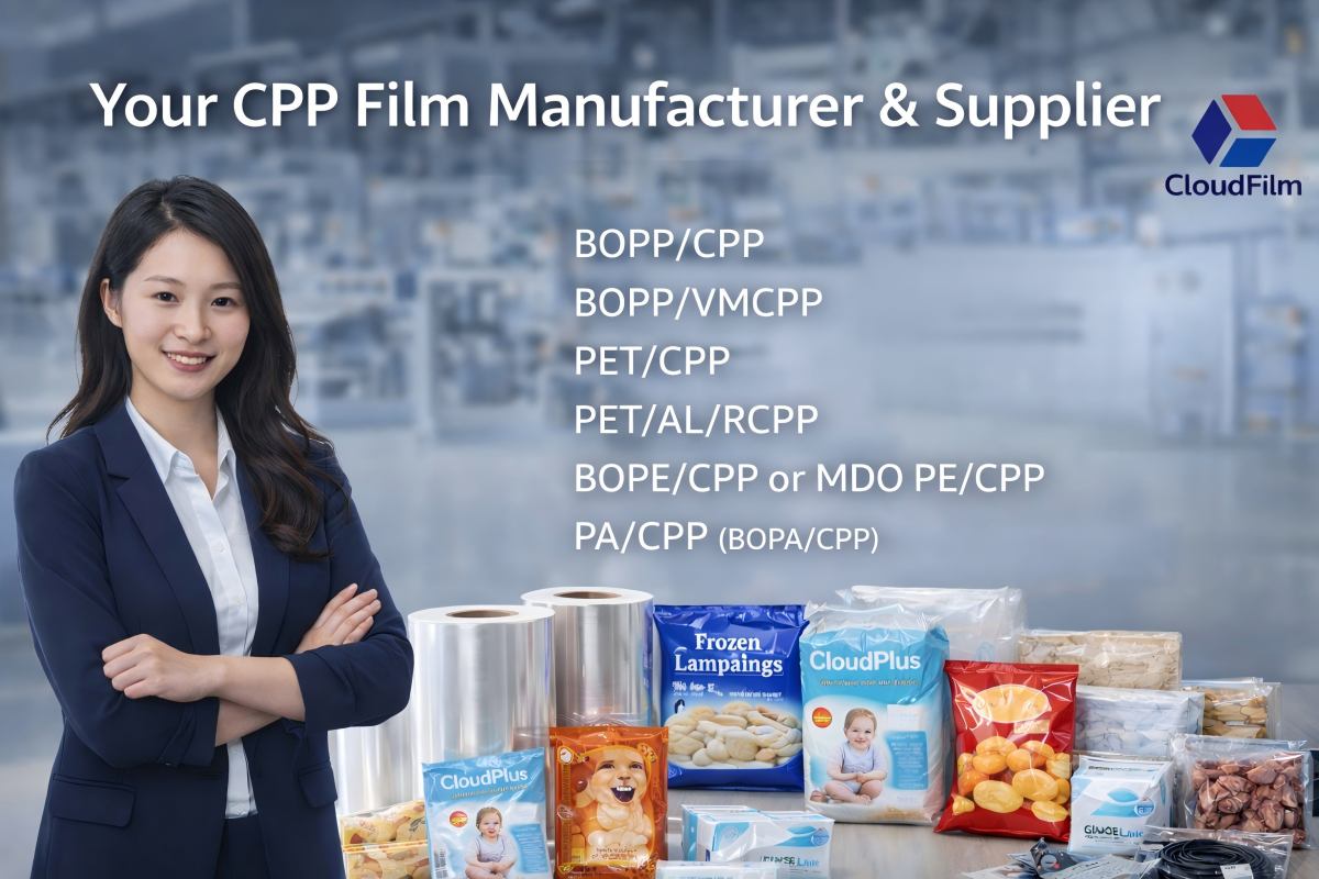 CloudFilm CPP film rolls and flexible packaging solutions for food, hygiene and industrial applications