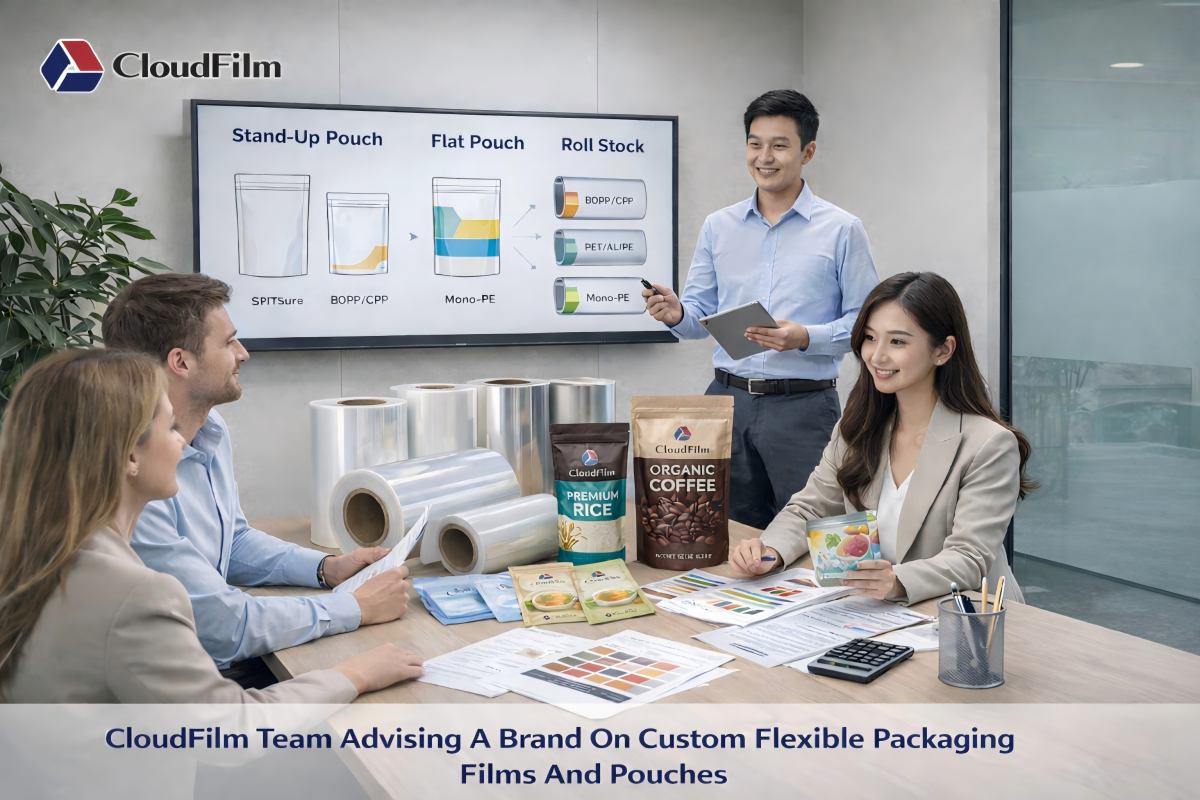 CloudFilm Team Advising On Custom Flexible Packaging