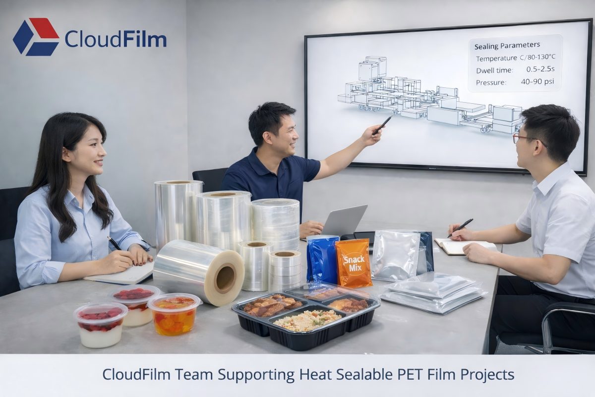 CloudFilm Team Supporting Heat Sealable PET Film Projects