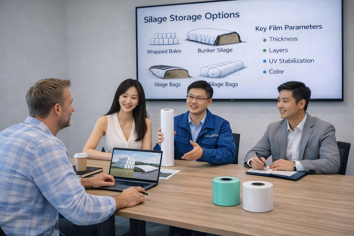 CloudFilm Technical And Sales Team Supporting Customer Silage Film Projects