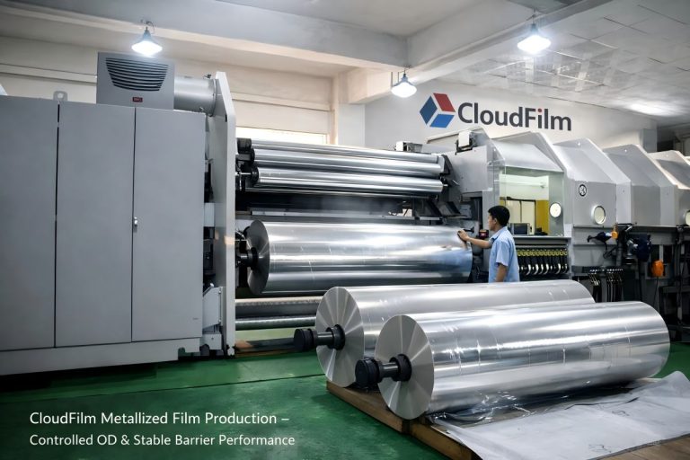Metallized Metallized Films: PET, BOPP, CPP Supplier | CloudFilm