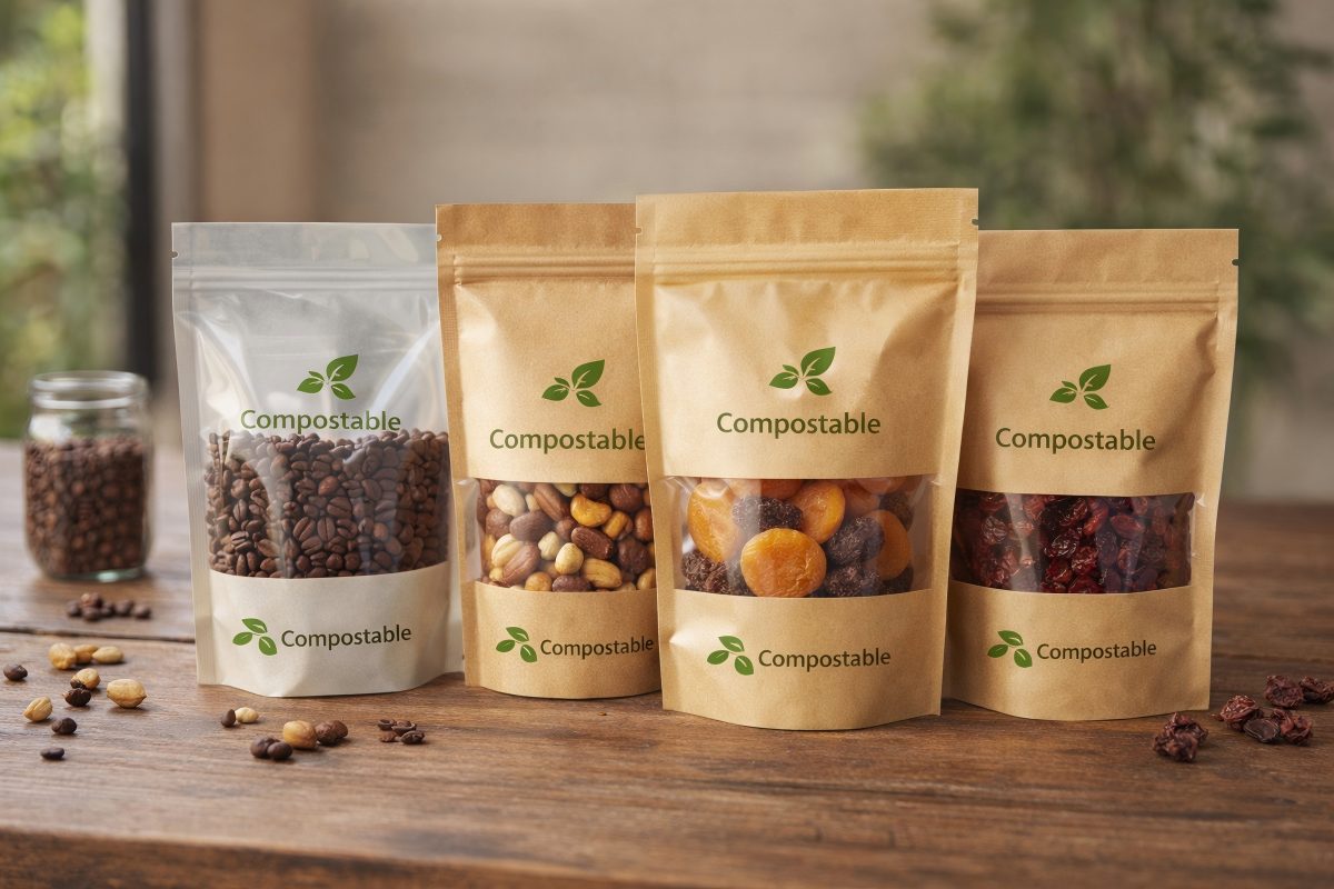 Compostable Stand-Up Pouches in Real Applications