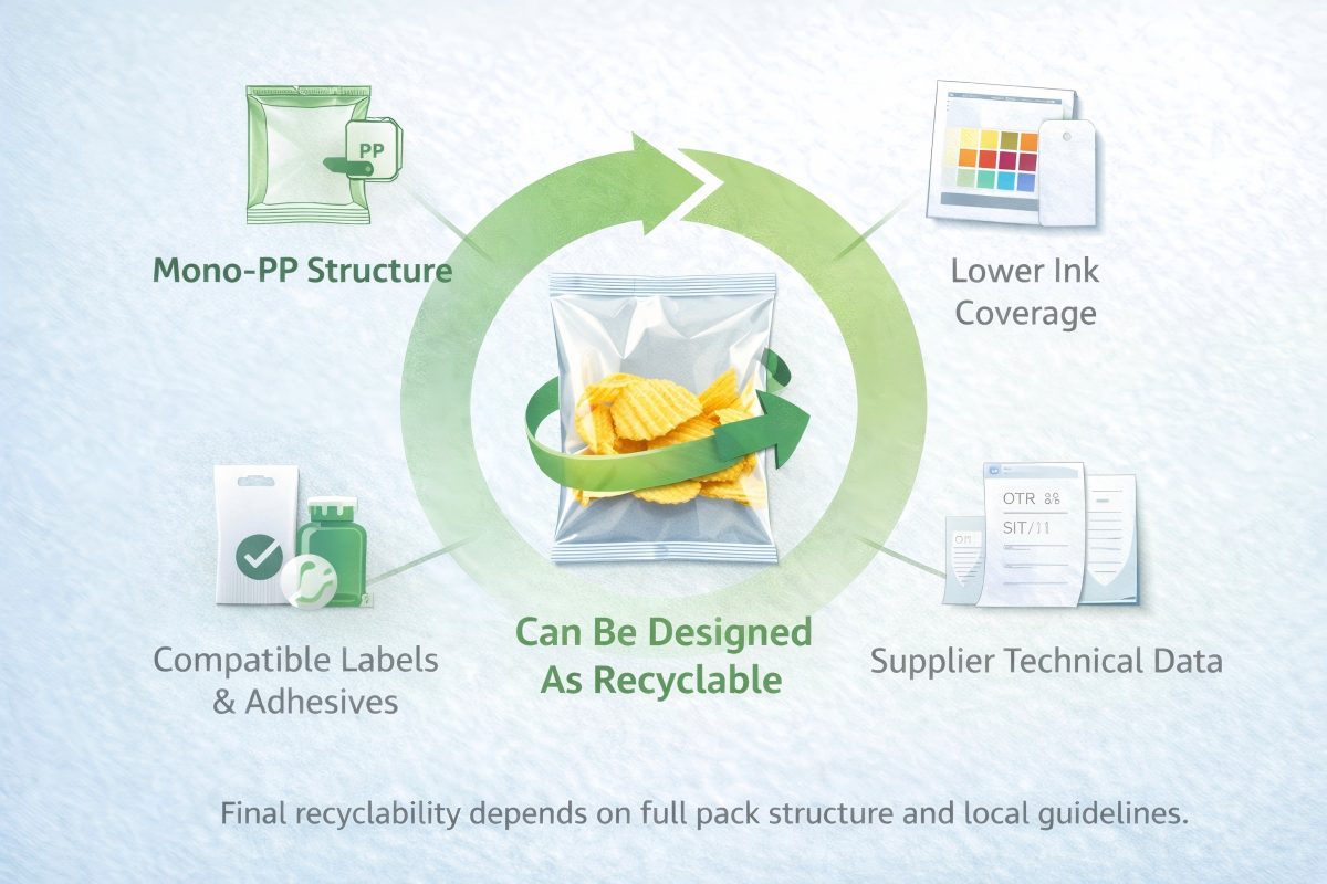 Design Tips For Recyclable BOPP Packaging Using Mono PP Structures