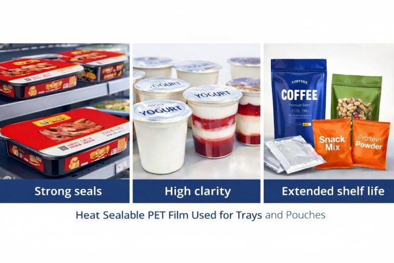 Heat Sealable PET Film Used For Trays, Cups And Pouches