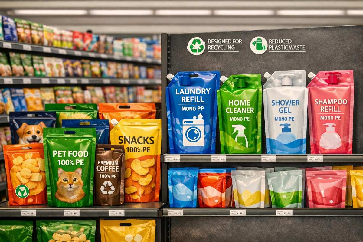 Mono-Material Flexible Packaging Solutions Across Food, Pet Food and Home Care Shelves
