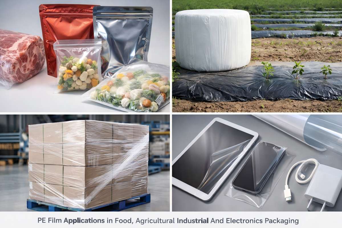 PE Film Applications In Food Agricultural Industrial And Electronics Packaging