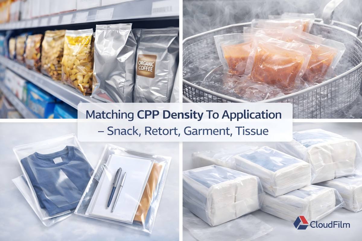 CPP Film Density In Food Retort And Tissue Packaging Applications