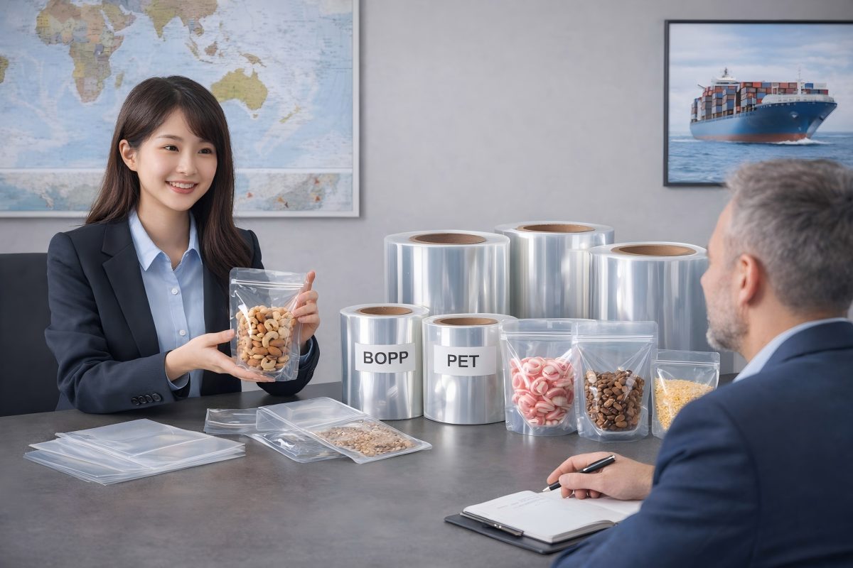 CloudFilm Crystal Flexible Packaging Manufacturer Meeting With Overseas Buyer