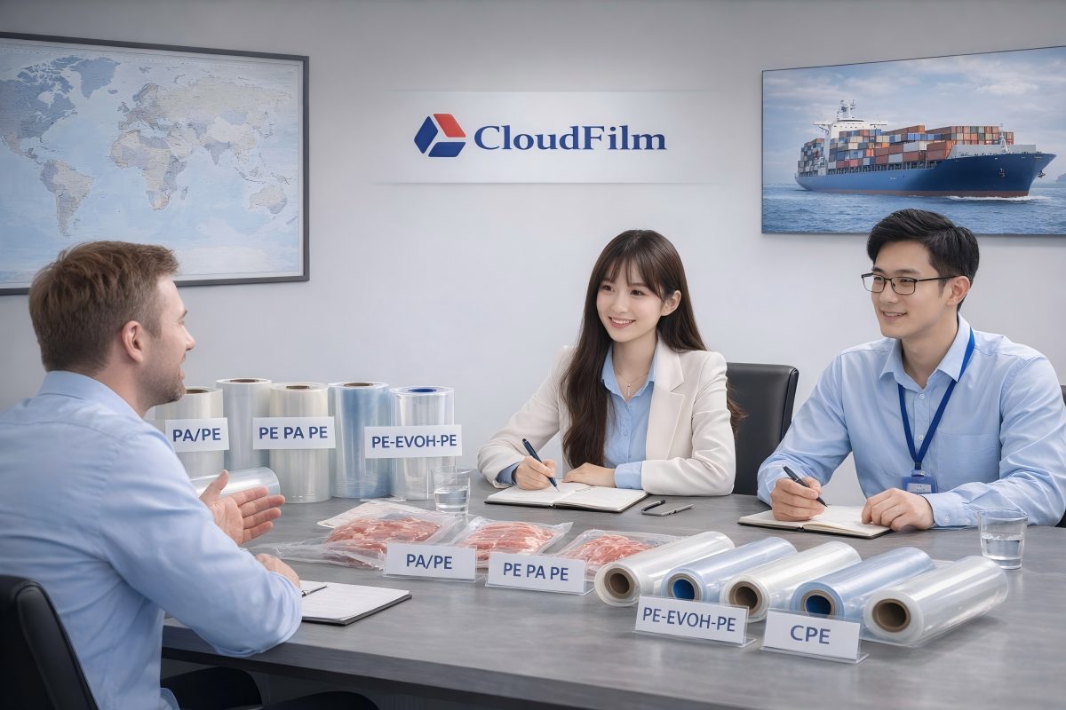 CloudFilm Frozen Meat Packaging Manufacturer Meeting With Overseas Buyer