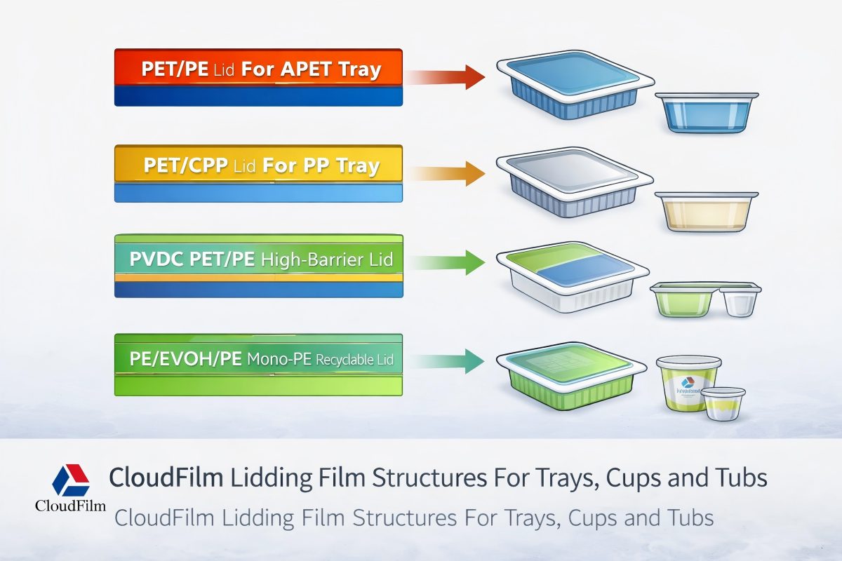 CloudFilm Lidding Film Structure Cross Section Diagram