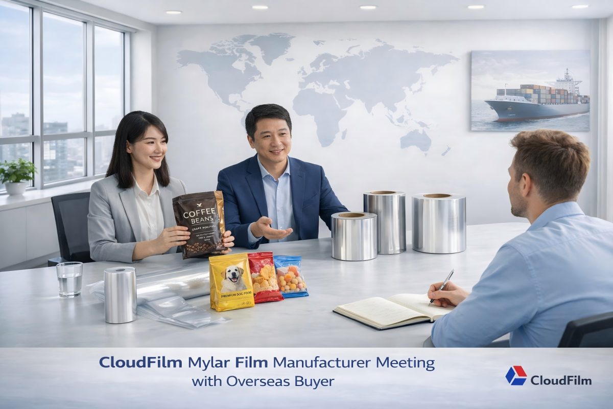 CloudFilm Mylar Film Manufacturer Meeting With Overseas Buyer