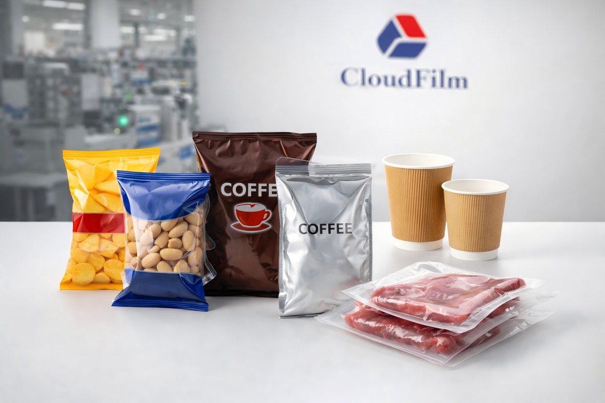 CloudFilm PE Laminated Film For Food Coffee And Industrial Packaging