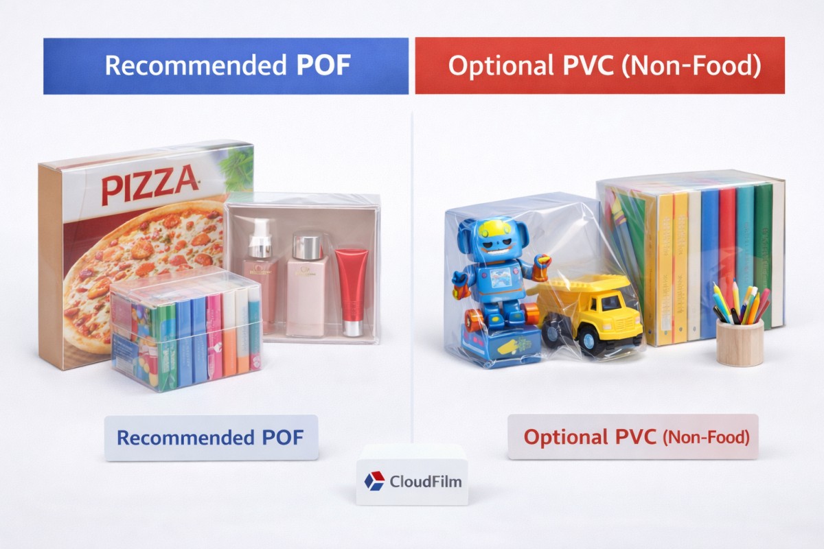 CloudFilm POF Shrink Film Food And Cosmetic Applications