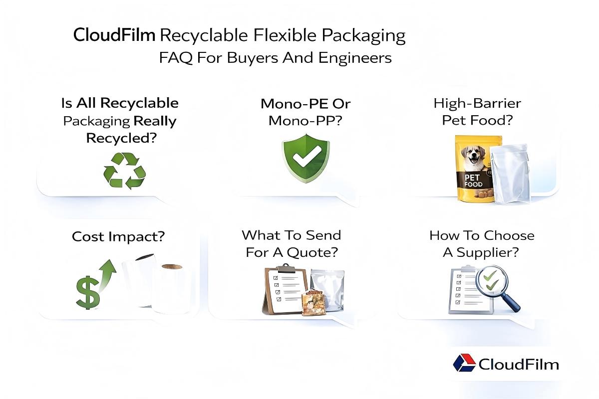 CloudFilm Recyclable Flexible Packaging FAQ For Buyers And Engineers