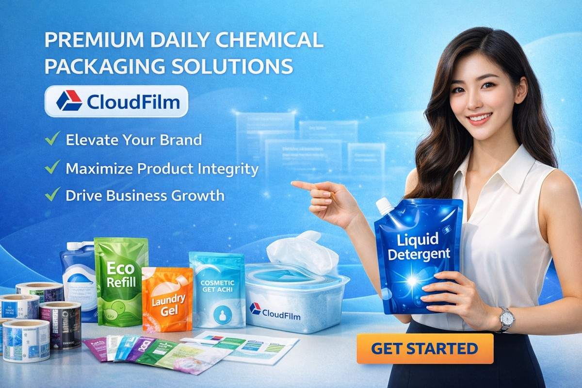 CloudFilm Daily Chemical Packaging Marketing Banner