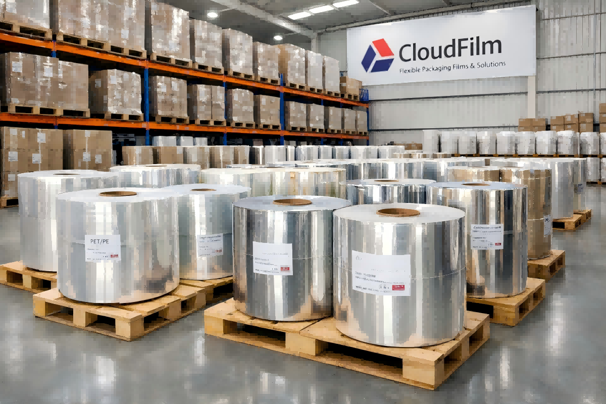 CloudFilm Laminated Film Rolls Ready For Global Flexible Packaging Orders
