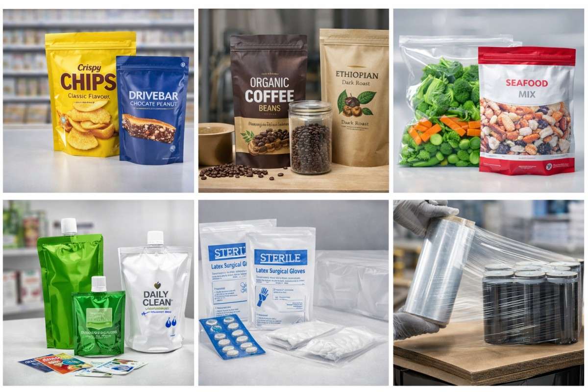 Flexible Packaging Applications Across Food Daily Chemical Medical And Industrial Markets