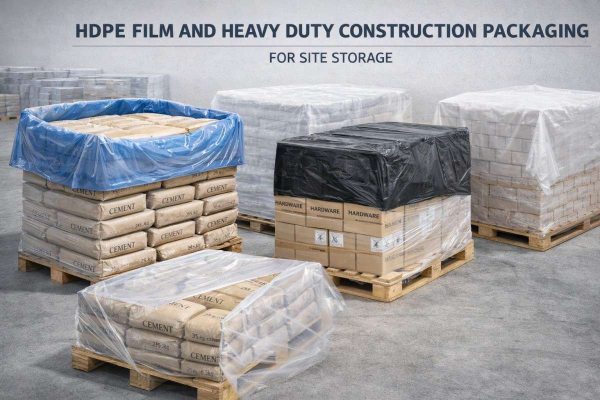 HDPE Film And Heavy Duty Construction Packaging For Site Storage