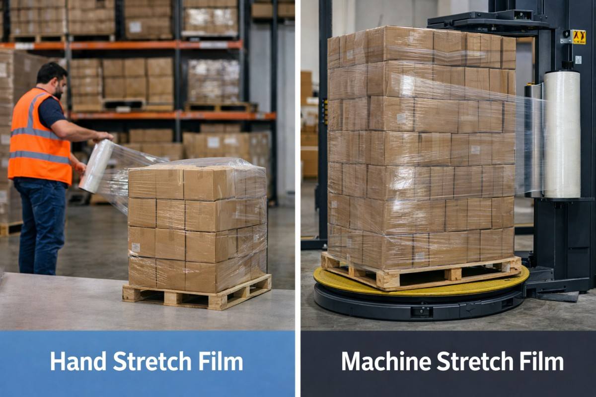 Hand Stretch Film And Machine Stretch Film Comparison