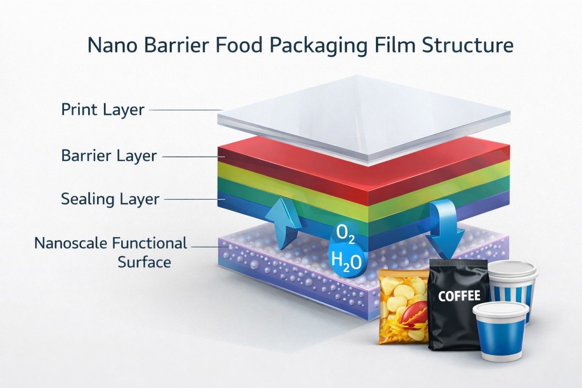Nano Barrier Food Packaging Film Structure