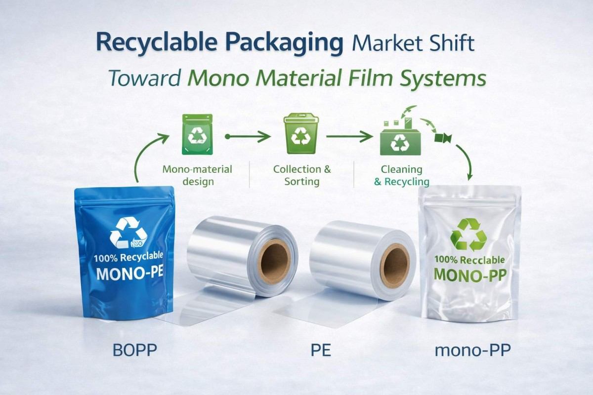 Recyclable Packaging Market Shift Toward Mono Material Film Systems