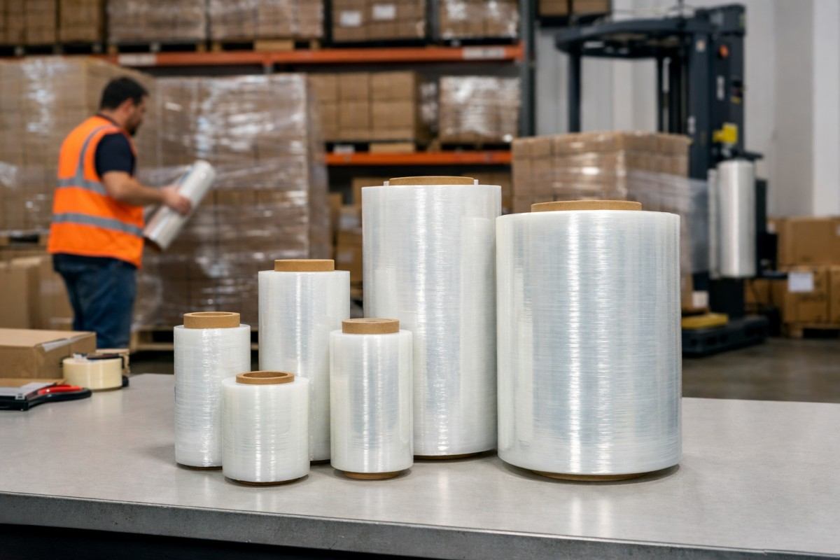 Stretch Film Roll Sizes For Hand And Machine Wrapping