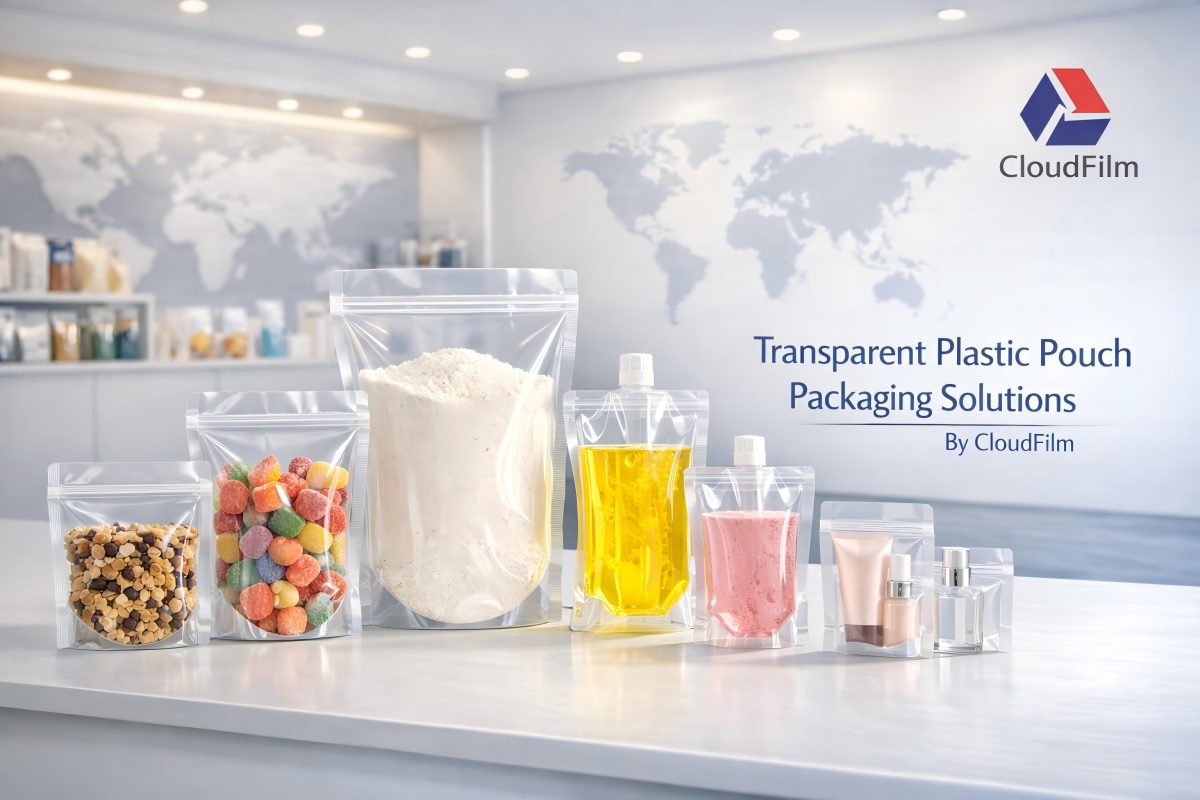 Transparent Plastic Pouch Packaging Solutions By CloudFilm