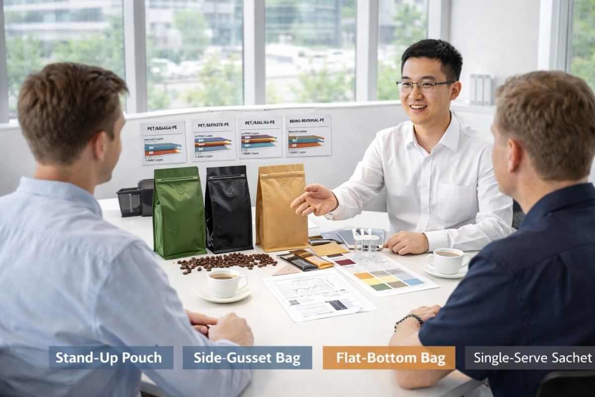 Coffee Packaging Supplier Consultation With International Buyers