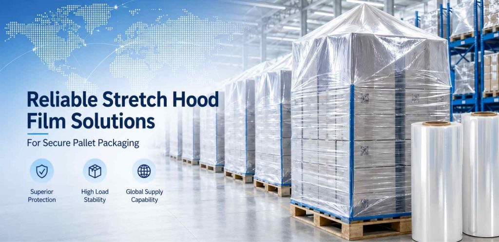 Premium Stretch Hood Film Solutions For Secure, Stable, And Efficient Pallet Packaging Worldwide