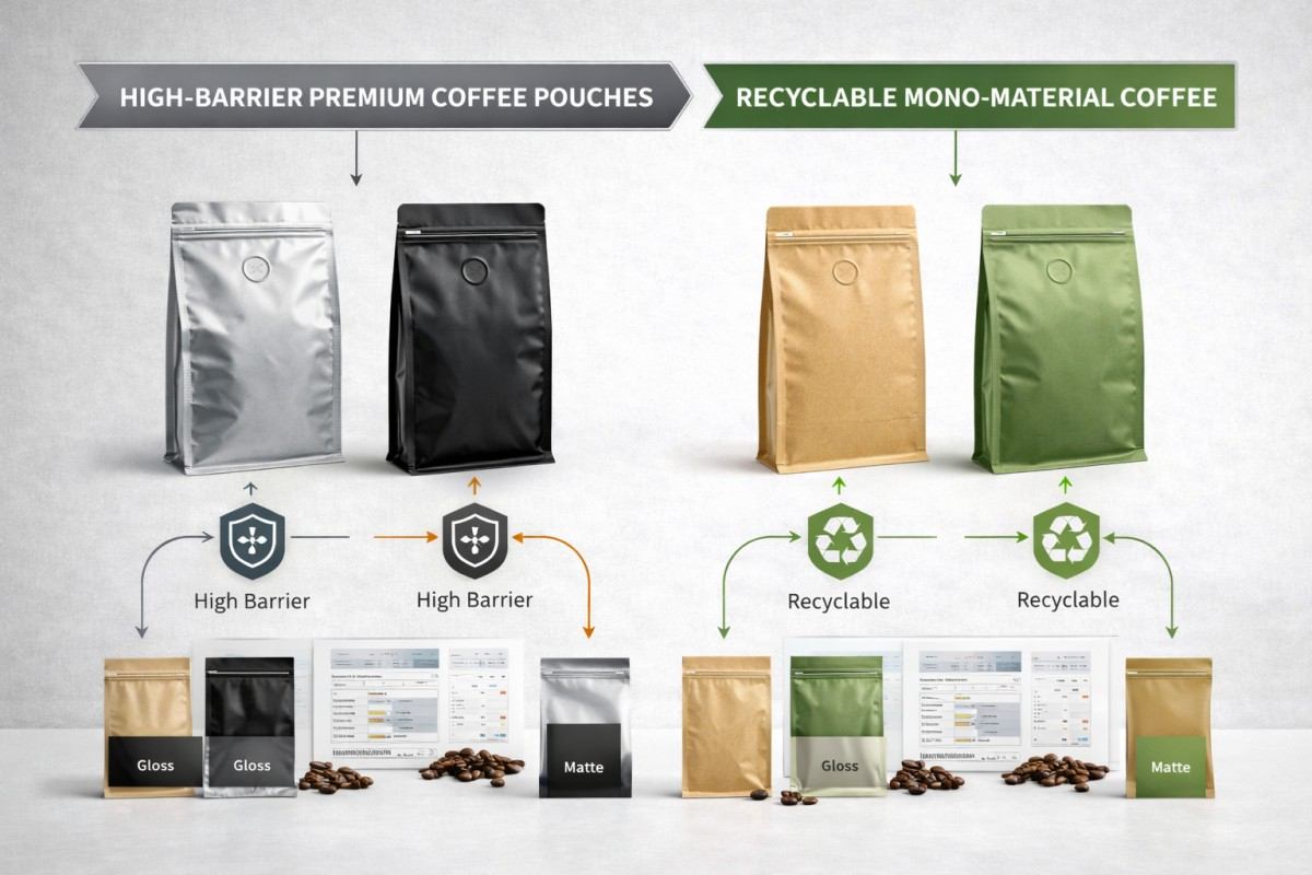 Recyclable And High Barrier Coffee Packaging Decision Path