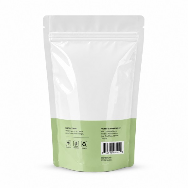 Back View Of Custom Printed BOPP Packaging Pouch