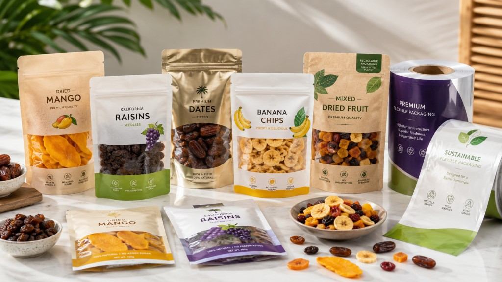 Best Packaging Materials For Dried Fruit With High Barrier Film And Custom Pouches