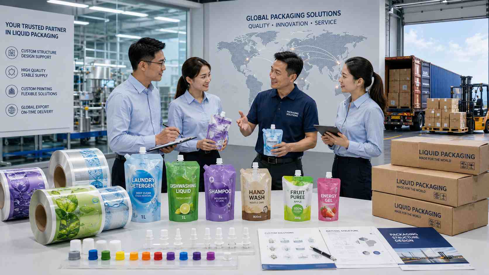Custom Spout Pouch Manufacturer Supporting Global Liquid Packaging Brands