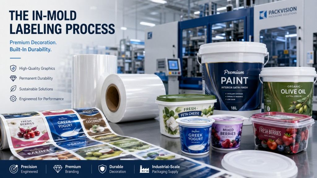 In-Mold Labeling Process For Premium Plastic Packaging Containers