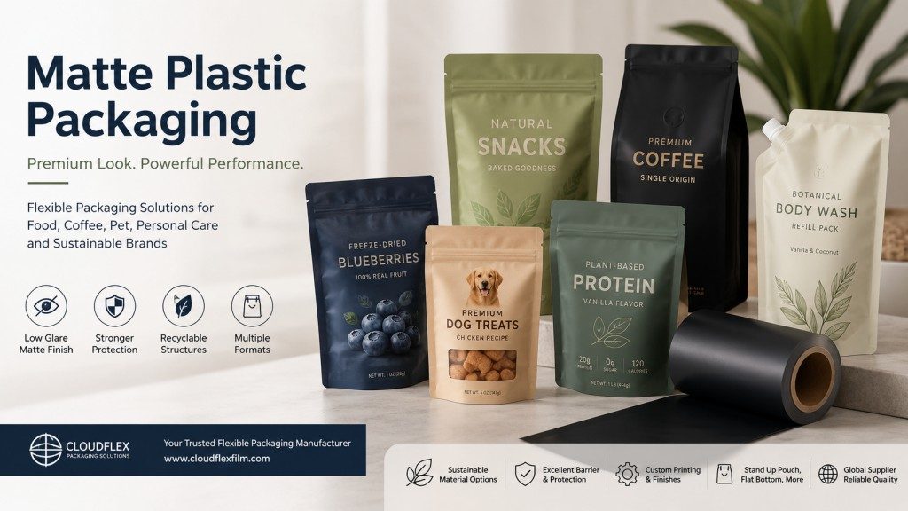 Matte Plastic Packaging Solutions For Premium Flexible Packaging Brands