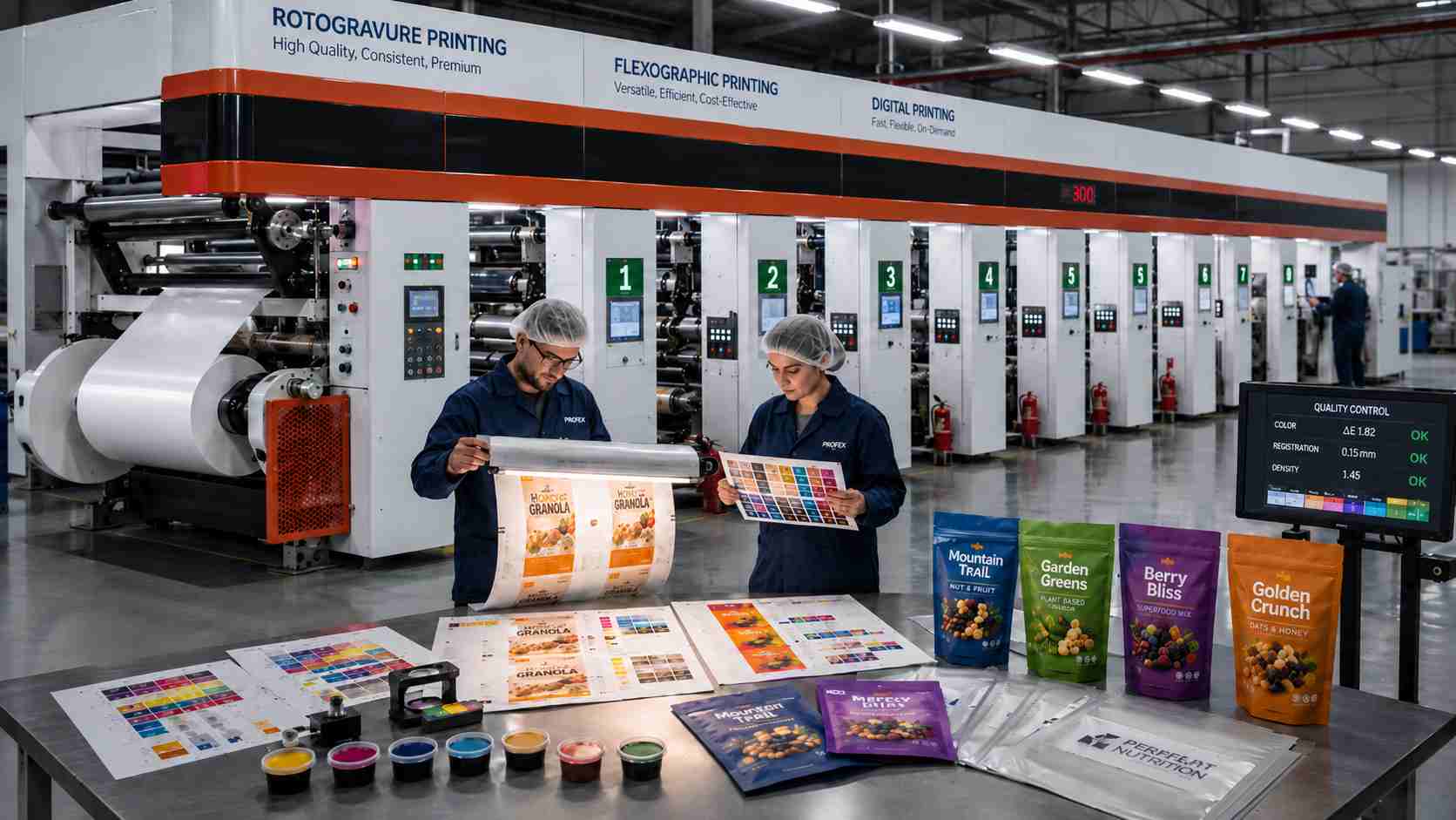 Packaging Printing Methods For Flexible Film Roll Stock And Pouches