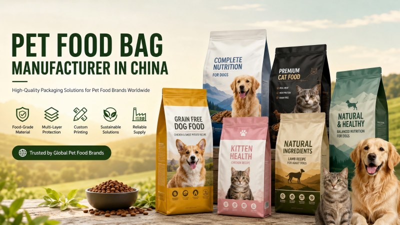 Pet Food Bag Manufacturer In China Providing Custom Flexible Packaging Solutions For Global Pet Food Brands