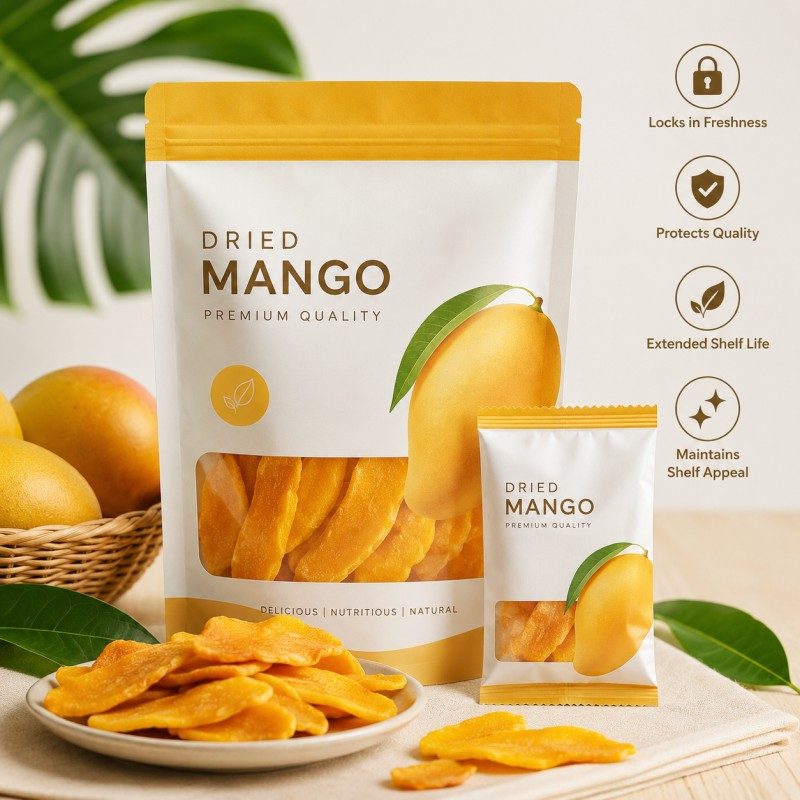 Premium Dried Mango Packaging With Freshness Protection And Retail Shelf Appeal