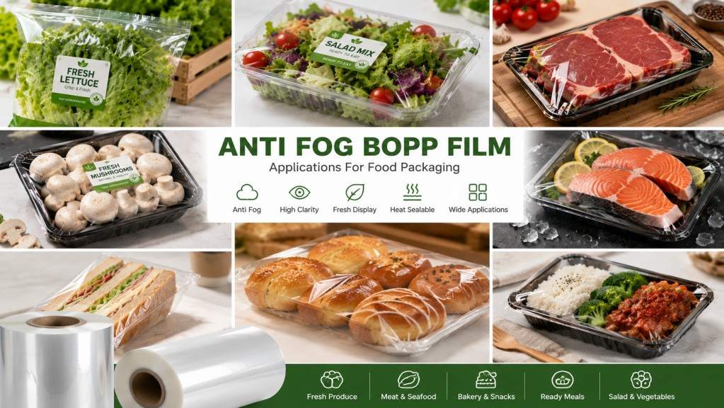 Anti Fog BOPP Film Applications For Food Packaging